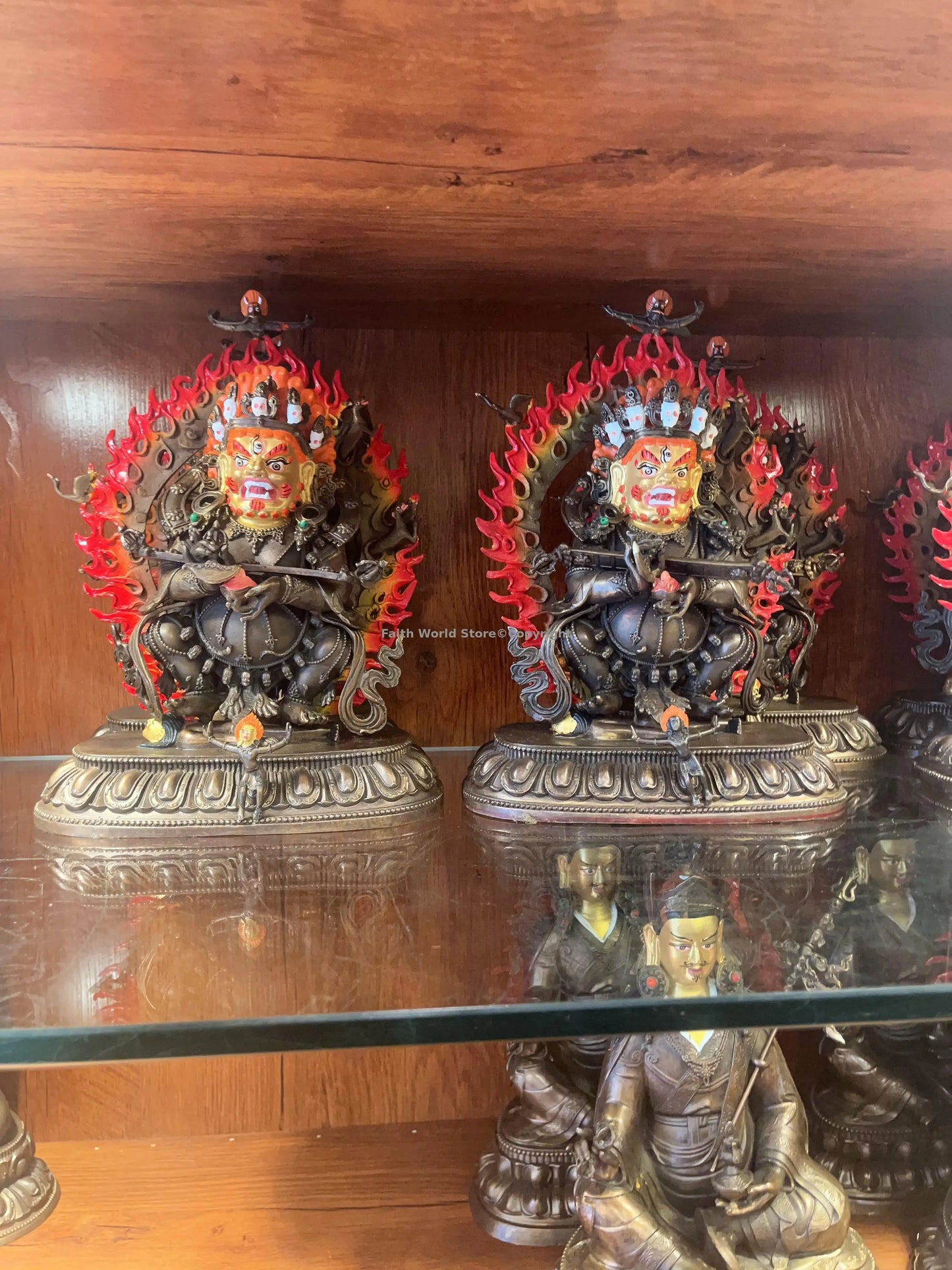 Mahakala Statue – Copper Tibetan Protector, Wrathful Form of Samantabhadra