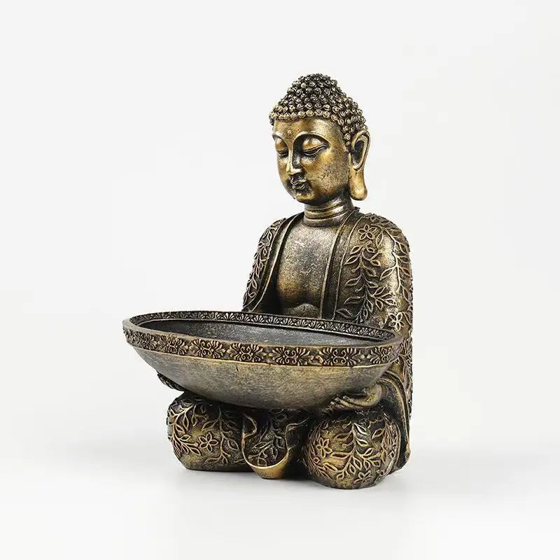 Samantabhadra Bodhisattva Statue – Resin Sculpture of Buddha on Elephant, Symbol of Great Vows & Dharma Practice