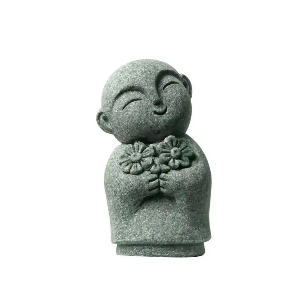 Miniature Buddha Statue – Handmade Little Monk Figurine, Durable Zen Garden & Home Ornament