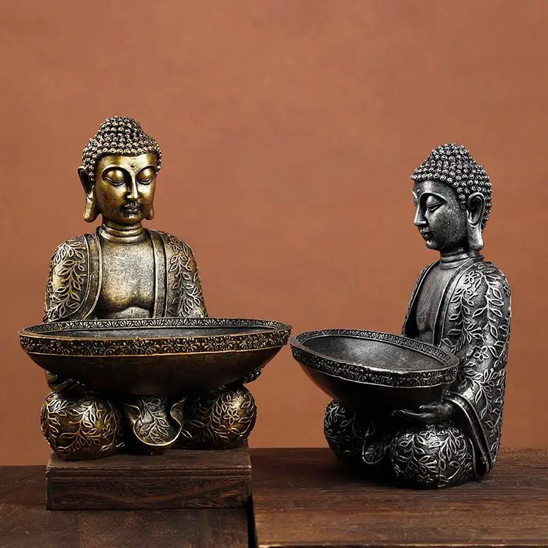 Samantabhadra Bodhisattva Statue – Resin Sculpture of Buddha on Elephant, Symbol of Great Vows & Dharma Practice