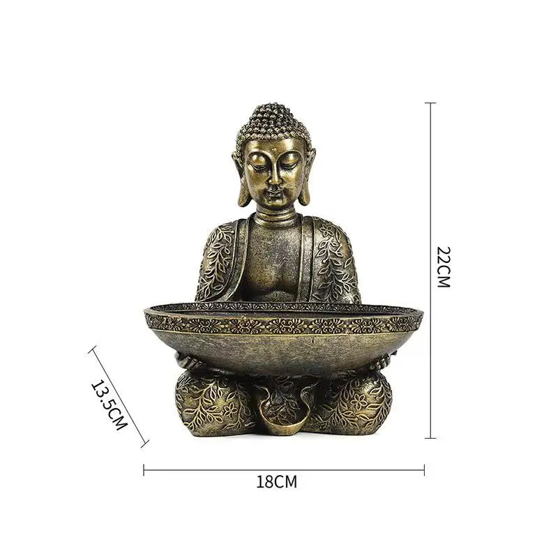 Samantabhadra Bodhisattva Statue – Resin Sculpture of Buddha on Elephant, Symbol of Great Vows & Dharma Practice