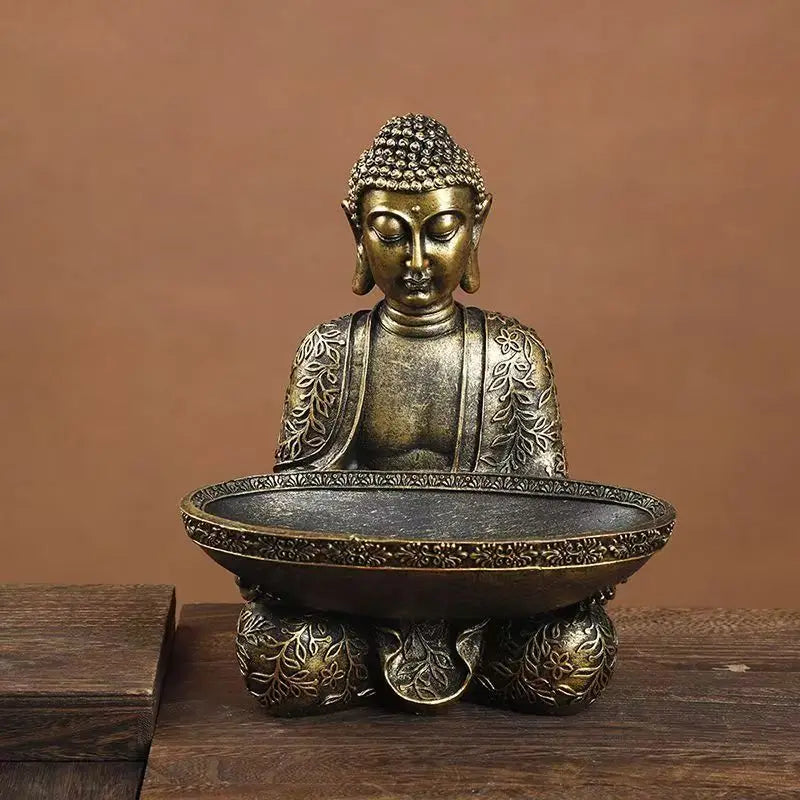 Samantabhadra Bodhisattva Statue – Resin Sculpture of Buddha on Elephant, Symbol of Great Vows & Dharma Practice