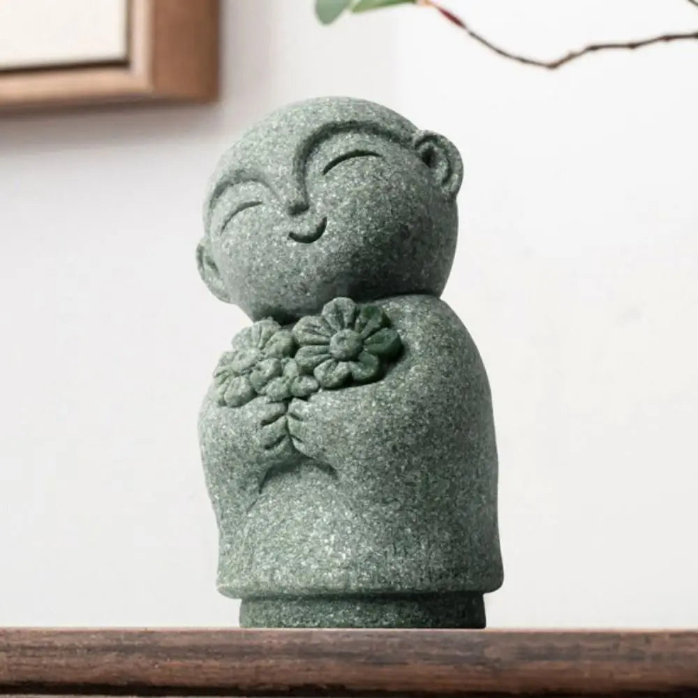 Miniature Buddha Statue – Handmade Little Monk Figurine, Multi-Style Zen Garden & Home Decor Ornament