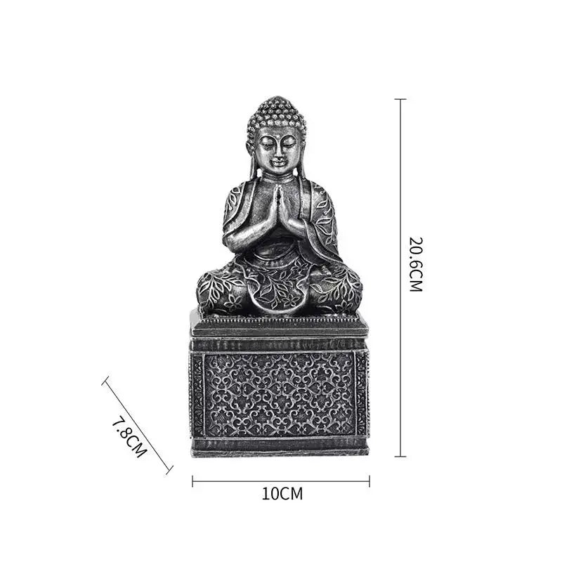 Samantabhadra Bodhisattva Statue – Resin Sculpture of Buddha on Elephant, Symbol of Great Vows & Dharma Practice