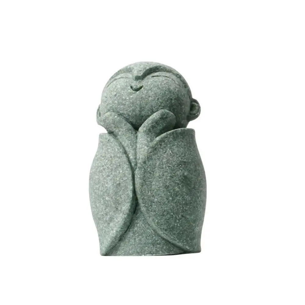 Miniature Buddha Statue – Handmade Little Monk Figurine, Multi-Style Zen Garden & Home Decor Ornament