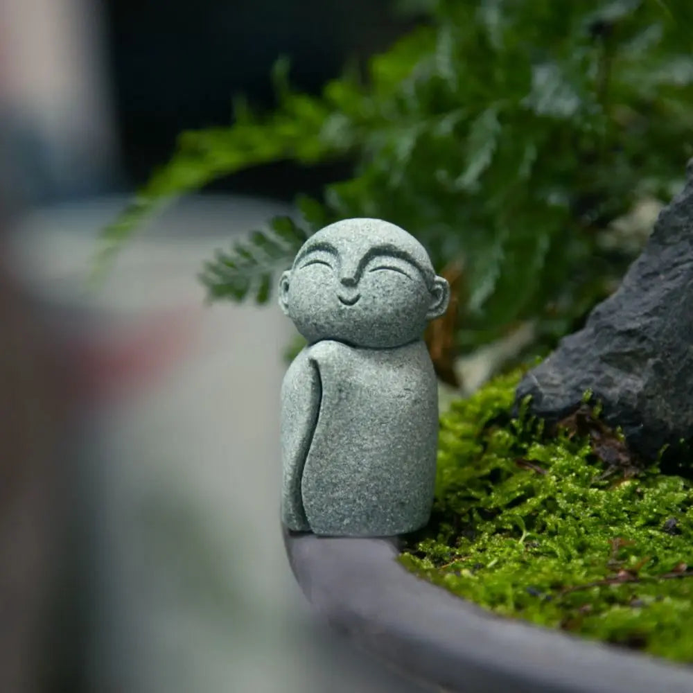 Miniature Buddha Statue – Handmade Little Monk Figurine, Durable Zen Garden & Home Ornament