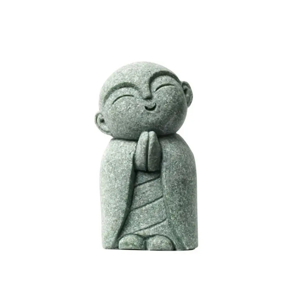 Miniature Buddha Statue – Handmade Little Monk Figurine, Durable Zen Garden & Home Ornament
