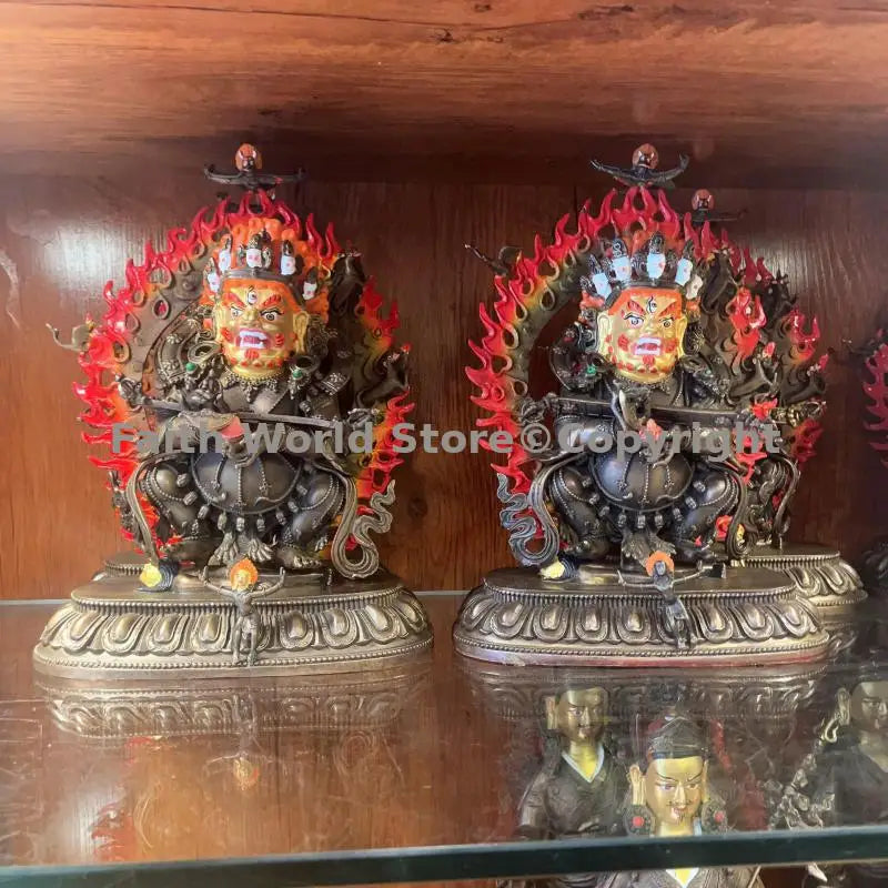 Mahakala Statue – Copper Tibetan Protector, Wrathful Form of Samantabhadra