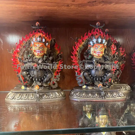 Mahakala Statue – Copper Tibetan Protector, Wrathful Form of Samantabhadra