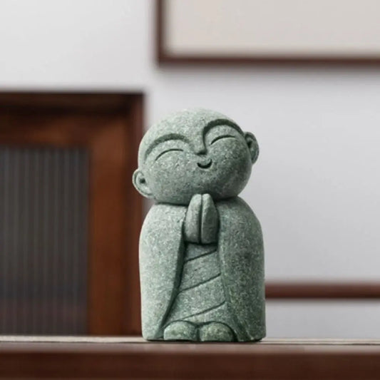 Miniature Buddha Statue – Handmade Little Monk Figurine, Durable Zen Garden & Home Ornament