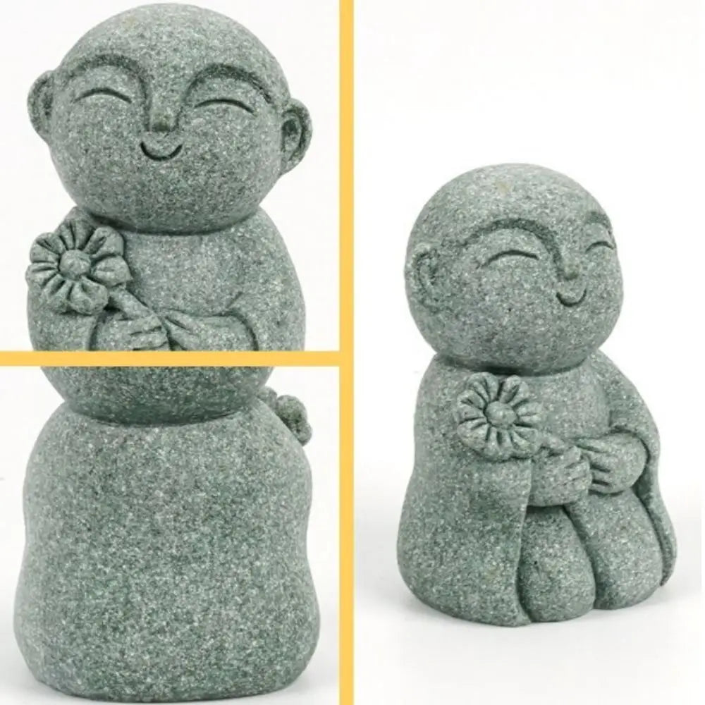 Miniature Buddha Statue – Handmade Little Monk Figurine, Multi-Style Zen Garden & Home Decor Ornament