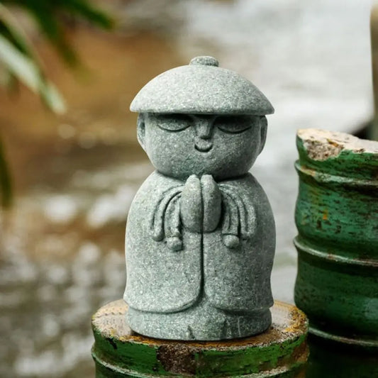 Miniature Buddha Statue – Handmade Little Monk Figurine, Multi-Style Zen Garden & Home Decor Ornament