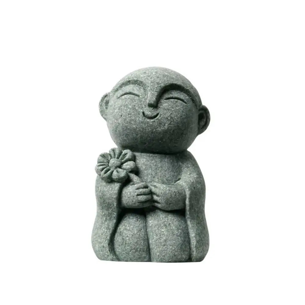 Miniature Buddha Statue – Handmade Little Monk Figurine, Durable Zen Garden & Home Ornament
