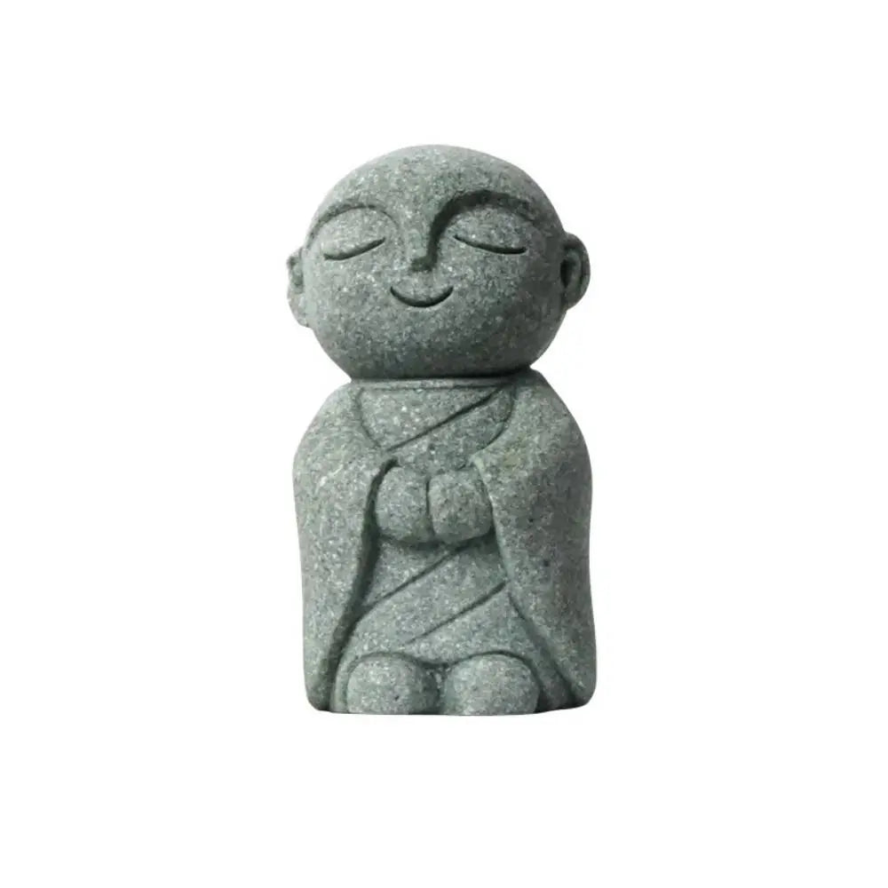 Miniature Buddha Statue – Handmade Little Monk Figurine, Durable Zen Garden & Home Ornament