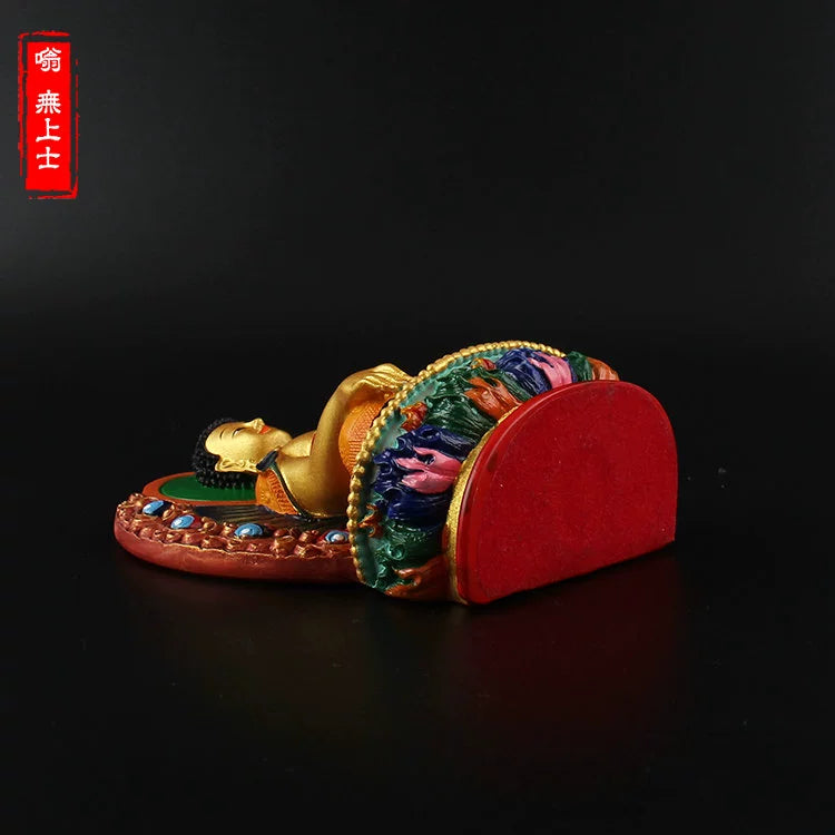 Vajrapani Statue – Hand-Painted Resin Bodhisattva Figurine, Small Buddhist Guardian Sculpture
